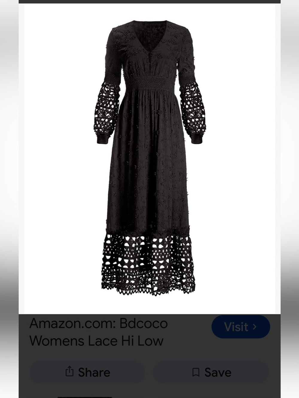 Boston Proper Black Eyelet Maxi Dress Size XL